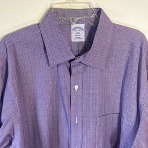 Brooks Brothers Regent cotton dress shirt purple